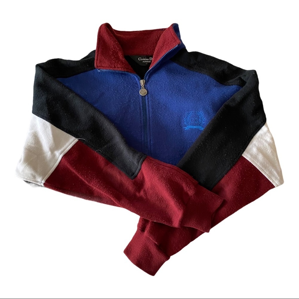CHRISTIAN DIOR Vintage half zip embroidered colo - Picture 6 of 6